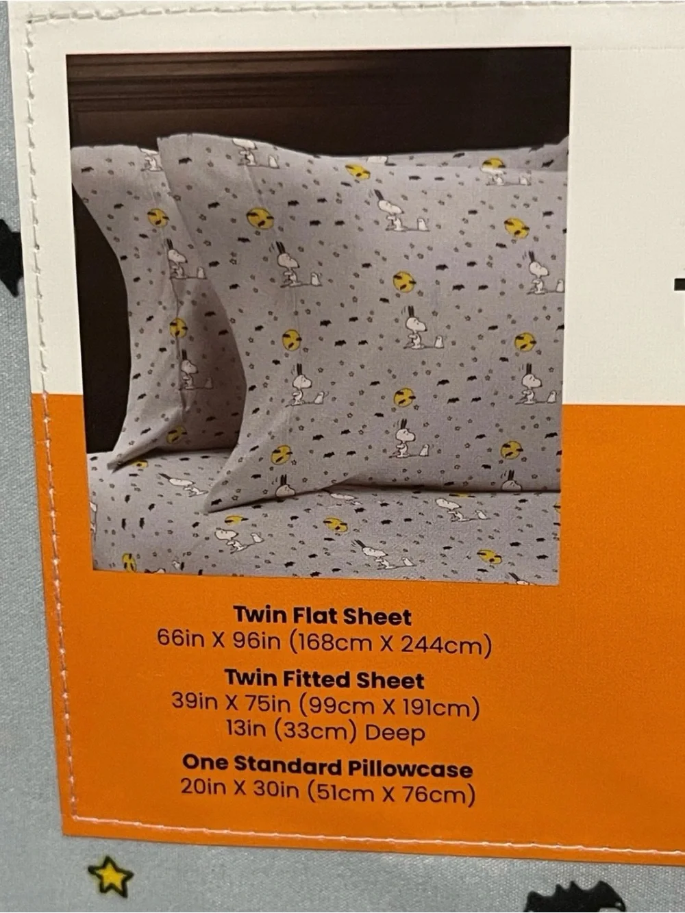 Halloween Peanuts Twin Sheet Set - Peanuts Halloween Ghost Boo Twin Sheet Set